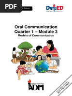 Oral Communication Module 3 Models of Communication Final Copy COP