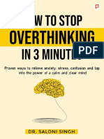 How To Stop Overthinking For Kindle Final