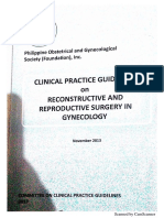6. CPG on Reconstructive and Reproductive Surgery on Gynecology