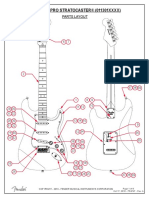 American Pro Stratocaster® (011301Xxxx) : Parts Layout