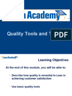 Lean Academy - Quality Tools and Topics