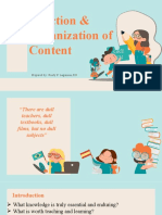 Selection and Organization of Content