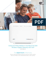 Enhanced Vdsl2/Adsl2+ Dual Band Ac1600 Wireless Gigabit Gateway With Voip