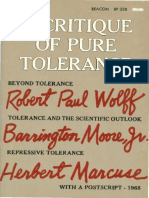 Wolff Moore Marcuse a Critique of Pure Tolerance
