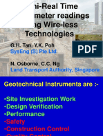 Semi-Real Time Inclinometer Readings Using Wire-Less Technologies