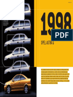 Opel Astra G 1998 Technical Data