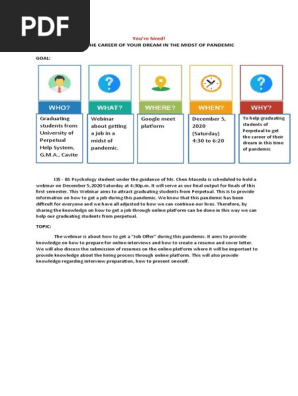 Webinar Planning