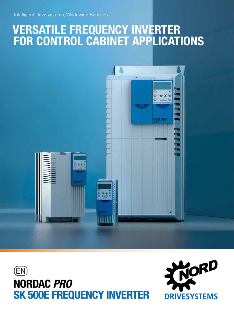 Nordac Pro SK 500e Frequency Inverter Brochure PDF Power
