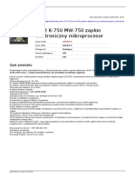 M 72 K 750 MW 750 Zaplon Elektroniczny Mikroprocesor