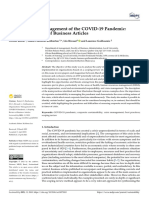 Organizations' Management of The COVID-19 Pandemic: A Scoping Review of Business Articles