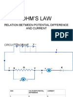 Ohm'S Law: Relation Between Potential Difference and Current