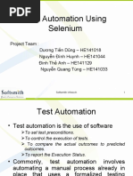 Test Automation Using Selenium