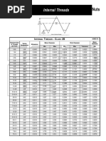 UNC and UNF Thread Dimensions Chart | PDF | Technology & Engineering