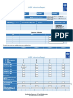 UNDP Interview Report Summary