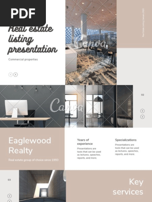 Cream and Brown Simple Commercial Real Estate Listing Presentation