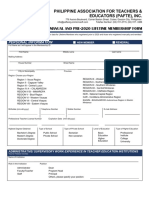Pafte Manual and Pre Membership Form 1