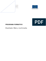 IFCX0304 - Programa Formativo Diseñador Web y Multimedia