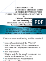 Understanding the Roles of Accounting Officers in Public Procurement