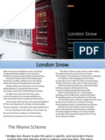 London Snow: by Robert Bridges Edfinity Lecture Series Grade 9