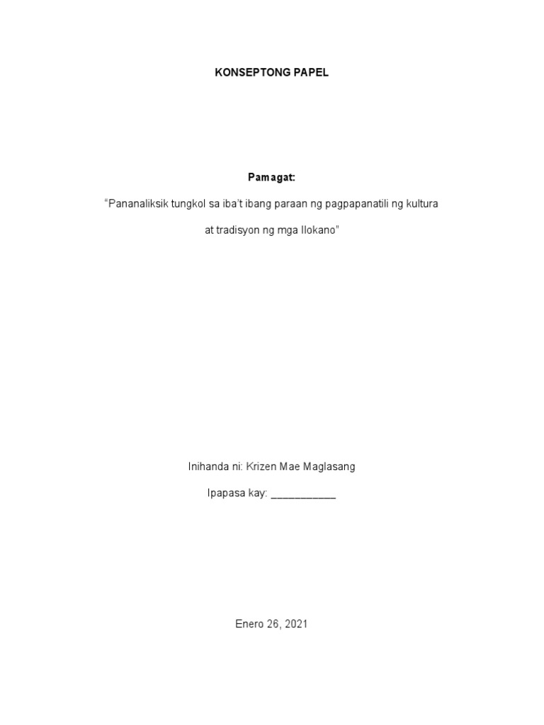 Konseptong Papel | PDF