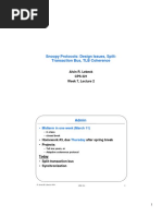 Snoopy Protocols: Design Issues, Split-Transaction Bus, TLB Coherence