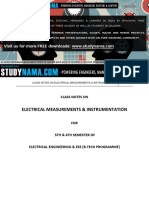 Ee Electrical Measurements Instrumentati