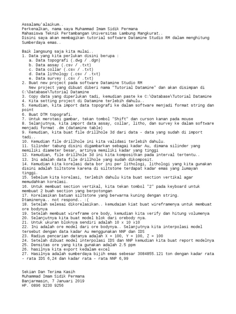 Tutor datamine pdf
