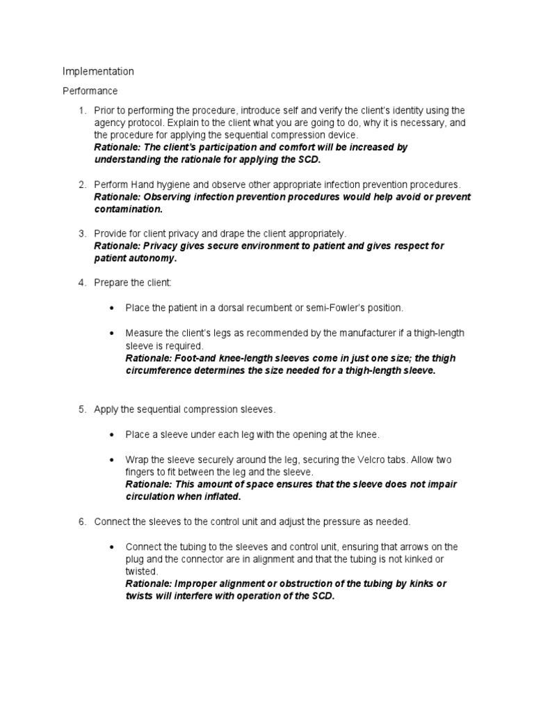 Applying Thigh-Length Compression Sleeves | PDF | Health Care ...