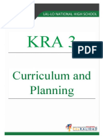 Curriculum and Planning