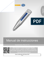Manual Esclerometro Pce HT 75 v1