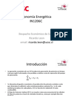 IN1206C - Clase IV - Despacho Economico de Carga