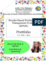 Results-Based Performance Management System (RPMS) : Portfolio