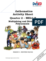 Multiplying and Dividing Polynomials