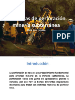 Curso Maquinas Perfcion Miria Subterranea Minado Perforadoras Jumbo Frontal Boomer Aplicaciones Caracteristicas