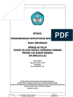 Modul: Mengelas Pelat Posisi Di Atas Kepala/Overhead Dengan Proses Las Busur Manual