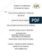 Derecho Laboral Unidad I