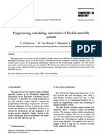 Programming, Scheduling, and Control of Flexible Assembly Systems