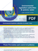 Environmental Legislation Authorities & Systems: Water: Alfeu Antunes Cavimbi