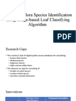 Philippine Flora Species Identification Using Image-Based Leaf Classifying Algorithm