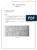 15ECE303 Linear Integrated Circuits Assignment-1