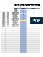 Planilha Controle de Temperatura Covid 19