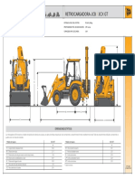 Retrocargadora JCB 3Cx GT: Dimensiones Estáticas