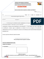 Declaracion Jurada de Correo Electrónico