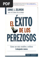 El Exito de los Perezosos de Ernie J Zelinski