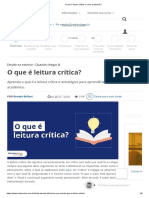 O Que É Leitura Crítica e Como Praticá-La