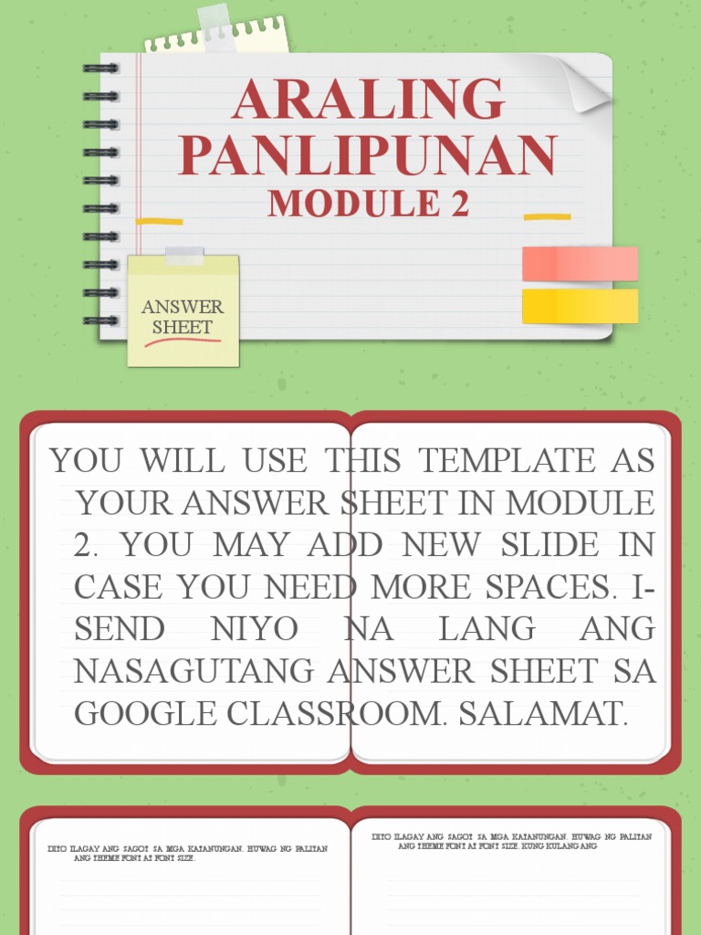 Module 2 Answer Sheet | PDF