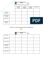 Tabela de Tratamentos Fitoenergéticos