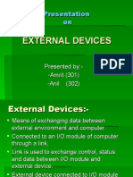 Presentation on External Devices