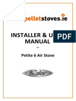 INSTALLER & USER MANUAL For Petite 6 Air Stove
