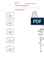 Examen de Comunicación II 5 Años